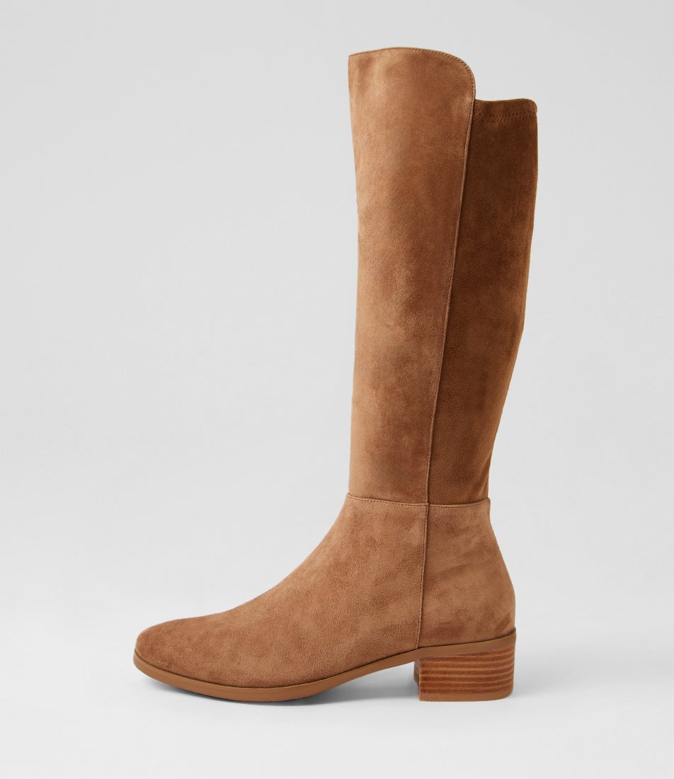 Tetley Light Choc Suede Knee High Boots Tetley Light Choc Suede Knee High Boots