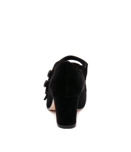EMELDA BLACK BLACK SUEDE LEATHER