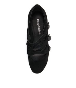 EMELDA BLACK BLACK SUEDE LEATHER
