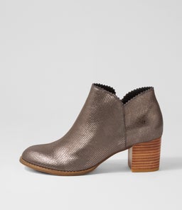 SHARON PEWTER CUT LEATHER