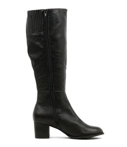 SLED BLACK BLACK HEEL LEATHER