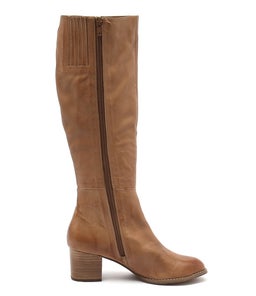 SLED DK TAN LEATHER