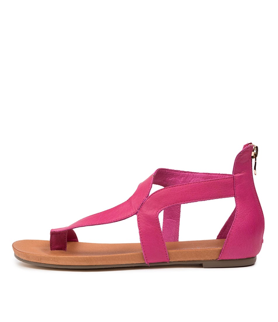 Buy Django & Juliette Jackson Fuchsia Flat Sandals online with free shipping