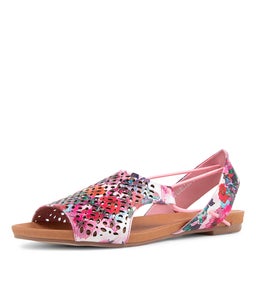 JADELIKE POPPY PRINT LEATHER