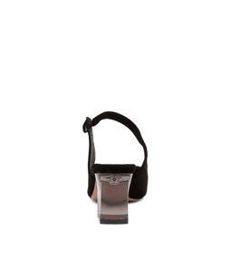HINNIS BLACK BLACK HEEL SUEDE