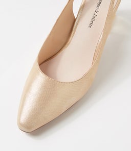 HINNIS OLD GOLD SHIMMER LEATHER