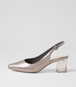HINNIS PEWTER SATIN LEATHER