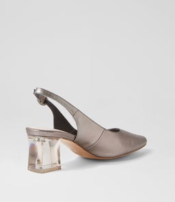 HINNIS PEWTER SATIN LEATHER