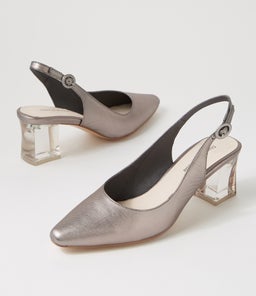 HINNIS PEWTER SATIN LEATHER