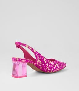 HINNIS MAGENTA METALLIC LEATHER