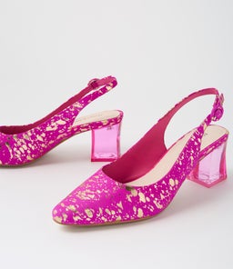 HINNIS MAGENTA METALLIC LEATHER