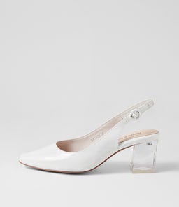 HINNIS WHITE PATENT LEATHER