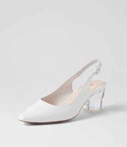 HINNIS WHITE PATENT LEATHER