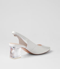 HINNIS WHITE PATENT LEATHER