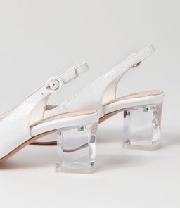 HINNIS WHITE PATENT LEATHER