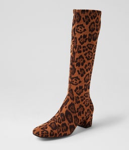 HAYLEYS LEOPARD STRETCH MICROSUEDE