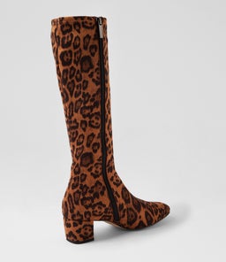 HAYLEYS LEOPARD STRETCH MICROSUEDE