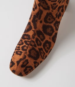 HAYLEYS LEOPARD STRETCH MICROSUEDE