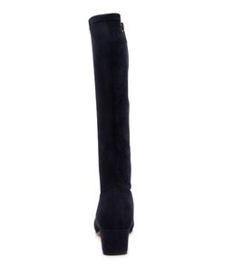 HAYLEYS NAVY STRETCH MICROSUEDE