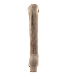 HAYLEYS TAUPE STRETCH MICROSUEDE