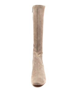 HAYLEYS TAUPE STRETCH MICROSUEDE