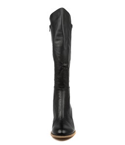 SETLEY BLACK NATURAL HEEL LEATHER STRETCH SMOOTH