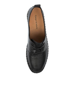 HUSTON BLACK BLACK SOLE LEATHER