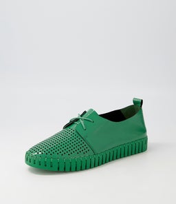 HUSTON DK EMERALD EMERALD SOLE PATENT LEATHER