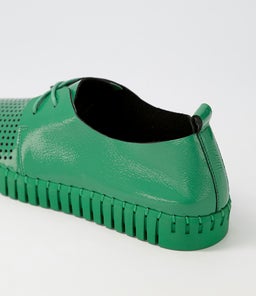 HUSTON DK EMERALD EMERALD SOLE PATENT LEATHER