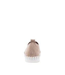 HUSTON TAUPE WHITE SOLE SUEDE