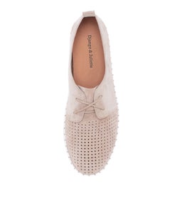 HUSTON TAUPE WHITE SOLE SUEDE