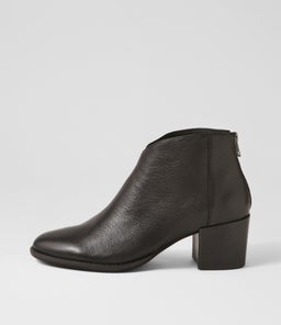 MAMIE BLACK BLACK HEEL LEATHER