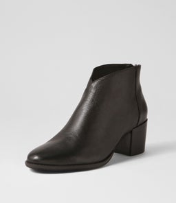 MAMIE BLACK BLACK HEEL LEATHER