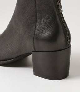 MAMIE BLACK BLACK HEEL LEATHER