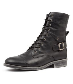 MEKHI BLACK LEATHER