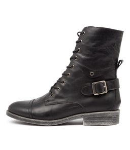 MEKHI BLACK LEATHER