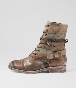 MEKHI KHAKI&BRONZE METALLIC PONY