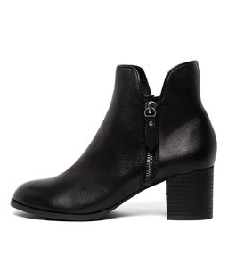 SHIANNELY BLACK BLACK HEEL LEATHER