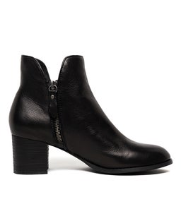 SHIANNELY BLACK BLACK HEEL LEATHER