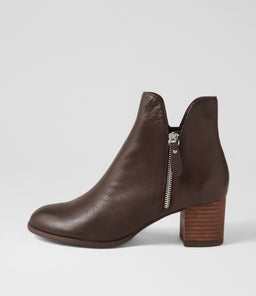 SHIANNELY CHOC CHOC HEEL LEATHER