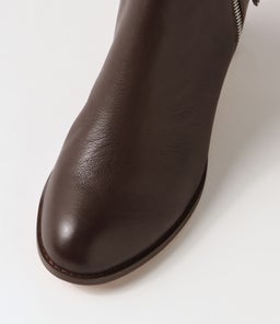 SHIANNELY CHOC CHOC HEEL LEATHER