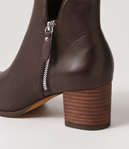 SHIANNELY CHOC CHOC HEEL LEATHER