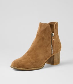 SHIANNELY LT CHOC NATURAL HEEL SUEDE