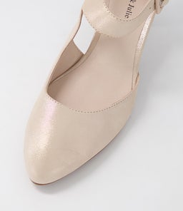 TRINITIES NUDE SHIMMER LEATHER