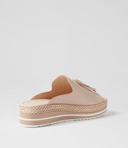 ADELINE DJ NUDE LEATHER WEAVE