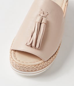 ADELINE DJ NUDE LEATHER WEAVE
