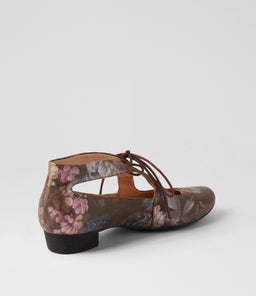 EWING DJ BLUE METAL FLORAL LEATHER