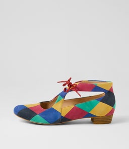 EWING DJ RED HARLEQUIN SUEDE