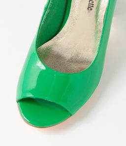 KIANNA DJ BRIGHT EMERALD PATENT LEATHER