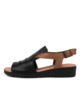 MADIS DJ BLACK DK TAN LEATHER